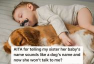 Brother Laughs At His Sister’s Baby’s Name And Says It Sounds Like A Dog’s Name. Now She’s Mad And Won’t Talk To Him.