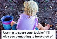 Overbearing Mother Used A Stranger To Scare Her Daughter Into Behaving, So He Whispered Something To The Little Girl To Make The Situation Even Worse