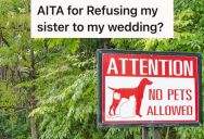 Groom Insists That They’re Are No Dogs At His Wedding, But His Sister Says He’s Being Unreasonable For Not Allowing Her To Bring Her Dogs