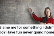 His Teacher Refused To Let Him Go Until He Admitted Something, But He Hadn’t Done It So He Waited Her Out And Made Her Stay Late