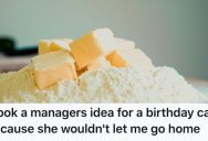 He Was Really Sick But His Boss Wouldn’t Let Him Go Home. So He Stole A Cake Idea From Her And Gave It To Her Son.