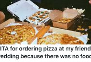 He Ordered Pizza At A Wedding Because They Ran Out Of Food, But Then Refused To Share It With The People Who Caused The Shortage