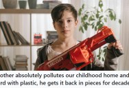 Her Brother Spent Years Littering The Yard With Plastic Pellets, So His Sister Has Spent Decades Returning Them One By One