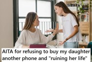 Teenage Daughter Suspiciously Breaks Her Old iPhone And Demands The Latest Version, But When Her Mom Says No She Throws A Childish Tantrum