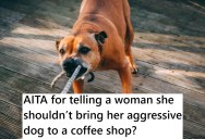 Reckless Owner Keeps Bringing Aggressive Dog To A Pet Friendly Coffee Shop And Expecting Others To Deal With It, So This Woman Calls Her Out