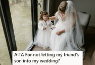 Her Friend Brought Her Son To This Girl’s Wedding When She Clearly Stated It Was Child-Free, So She Ended Up Denying Them Both Entry