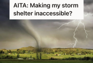 Their New Home Has An In-Ground Storm Shelter, But The Neighbors Are Upset That They Won’t Leave The Gate Unlocked In Case of An Emergency