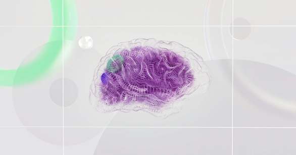 An abstract illustration of the brain