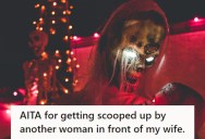 Husband Accidentally Runs Out Of Haunted House With Another Woman, And His Wife Is Not Amused By The Mix-Up