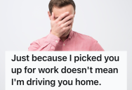 Manager Reluctantly Picks Up Perpetually Late Coworker During A Snowstorm, But Then They Tell Them That They’ll Have To Figure Out Their Own Way Home