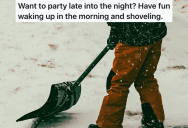 Rowdy Neighbors Partied All Night Through A Snowstorm, So Homeowner Made Them All Miserable By Snowblowing Powder All Over Their Cars At 6 AM