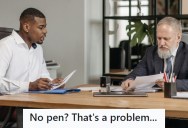 Entitled Chairman Never Carried A Pen And Expected An Employee To Always Supply One, So They Set Him Up For An Awkward Meeting And Taught Him A Lesson