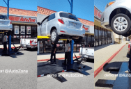 There’s Now A Portable Car Lift That Looks Just Like The Ones At Your Mechanic’s Shop