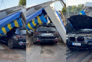 BMW Owner Showed How Things Went From Bad To Worse When He Took His Vehicle Through An Automatic Car Wash