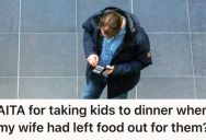 He Didn’t Know His Wife Had Prepared Food At Home, So He Took The Kids Out To Eat Instead