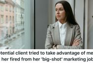 A Potential Client Tries To Con Him, So He Turns Her Down And Tells Her Employer All The Sketchy Things She Did