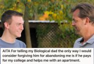 Biological Dad Wanted To Reconcile After Leaving Him For Years, But He Had One Condition That His Dad Refused