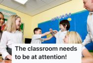 His Classmates Refused To Listen Up During His Presentation, So He Sacrificed His Own Ears To Get Eyes On Him