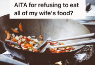 His Wife Isn’t Being Supportive Of His Weight Loss Journey, So He’s Refusing To Eat What She Cooks