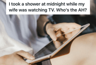 He Got Out Of The Shower To Discover His Son Was Crying For Help, But Soon Found Out His Wife Was Ignoring Him While She Watched A Movie On Her iPad