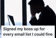 Boss Gave His Employee An Unfair Performance Review, So They Signed Him Up For Endless Spam Emails Until His Inbox Was Flooded