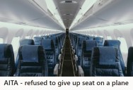 An Older Couple Wanted To Switch Seats On An Airplane, But This Couple Declined Because They Had Chosen Their Seats With Their Own Issues In Mind