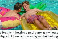 Entitled Brother Throws Pool Party At His Sibling’s House Without Asking, Leading to Major Frustration And Family Drama