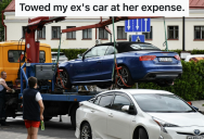 His Ex-Wife Kept Avoided Coming Back To Their Old Place Pick Up Her Car, So He Eventually Called A Tow Truck To Take Care Of The Problem