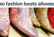 School Constantly Targets Student’s Boots With A Discriminatory Dress Code, So He Finds A Way To Fight Back With Even Sparklier Shoes