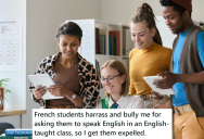 Student Was Being Bullied And Harassed For Asking People To Speak English In Class, So He Finally Set Up A Camera And Got The Proof He Needed To Get The Bullies Expelled