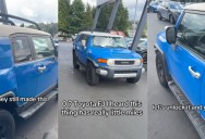 ‘It’s just a cool sleek design.’ – Car Salesman Showed Off The Vintage Toyota FJ Cruiser Someone Traded In At His Dealership