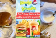 Wendy’s Customer Was Not Happy With His SpongeBob-Themed Meal. – ‘They’re scamming us $14 for this.’