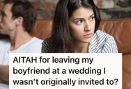 Boyfriend Neglects To Check Her Wedding Invite Until The Last Minute Then Rushes Her Getting Ready, So She Gets Fed Up With The Disrespect And Leaves Him To Attend The Wedding Alone