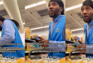 ‘Excuse me, can you record me real quick?’ – Walmart Worker Wants Customers To Just Leave Them Alone So He Can Do His Job