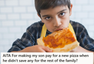 Her Austistic Son Ate A Whole Pizza When He Was Supposed To Save Some For His Sister, So She Punished Him By Making Him Pay For Another Pizza