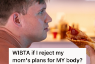 His Mom Thinks He Gained Weight Because He Missed Her, But He Admits To Her It Was Because He Grew To Love Pizza
