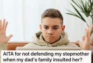 His Grandparents Insulted His Stepmother, And Now His Dad Is Mad At Him For Not Defending Her