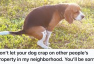 Neighbor Wouldn’t Stop Their Dog From Going In Their Yard, So They Got Back At Him With The Ultimate Smelly Revenge