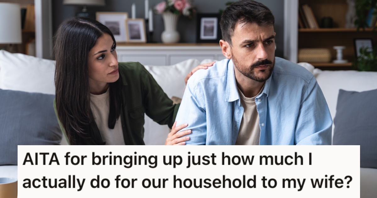 He Heard His Wife Telling Her Friends That She Keeps Their House Clean, So He Reminded Her That He Does All The Cooking And Cleaning » TwistedSifter