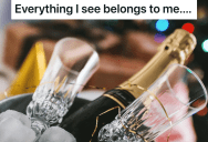 Couple Brought A Bottle Of Champagne To A Dinner Party With Friends, But One Of The Friends Wanted To Take The Champagne Home Instead Of Opening It