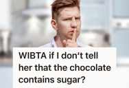 Woman’s Misunderstanding About Chocolate Ingredients Brought Her Joy, So Her Partner Debated If Correcting Her Was The Right Thing To Do