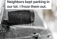 Tow Company Was Too Busy To Remove The Cars That Were Illegally Parked, So The Owner Of The Apartment Building Got Revenge With Ice