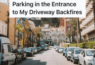 College Students Kept Blocking His Driveway With Their Cars, So He Decided To Make Their Rudeness Backfire