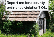 Neighbor Complained To The County About A Homeowner’s Shed He Wasn’t Finished Tearing Down, So He Decided To Get Revenge Using Only His Grass