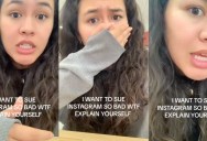 Instagram User Said That The Platform Incorrectly Put A Disclaimer On Her Photos And Said They Were Edited. – ‘I want to sue Instagram so bad.’