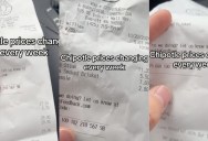 Chipotle Customer Claims That The Chain Charges Different Prices For The Same Items