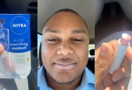 ‘Why did I just put it on? What is this?’ – Dollar General Customer Bought Nivea Lip Balm, But When He Put It On His Lips Turned Pink