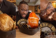 Popeyes Customer Reviewed The Cajun Style Frozen Turkey He Bought From The Fast Food Chain