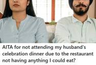 Husband Gets Promoted At Work And Wants A Celebration Dinner At His Favorite Restaurant, But His Wife Refuses To Go Because There Is Nothing She Wants To Eat