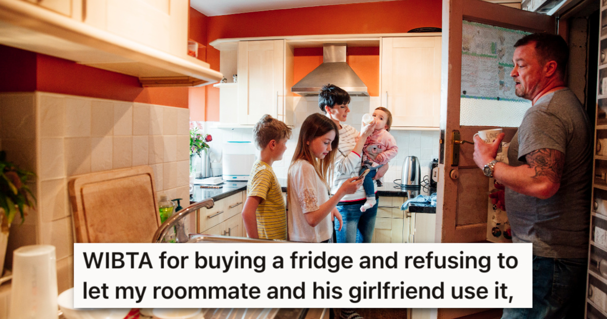 Roommate Lives With A Coworker Who Moved His Girlfriend In Without Asking, So Now He Doesnt Want To Share Anything Including His New Fridge Source: Shutterstock/Reddit
